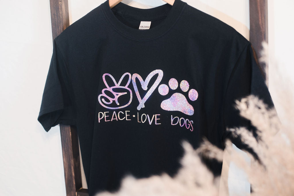 Peace * Love * Dogs T-shirt