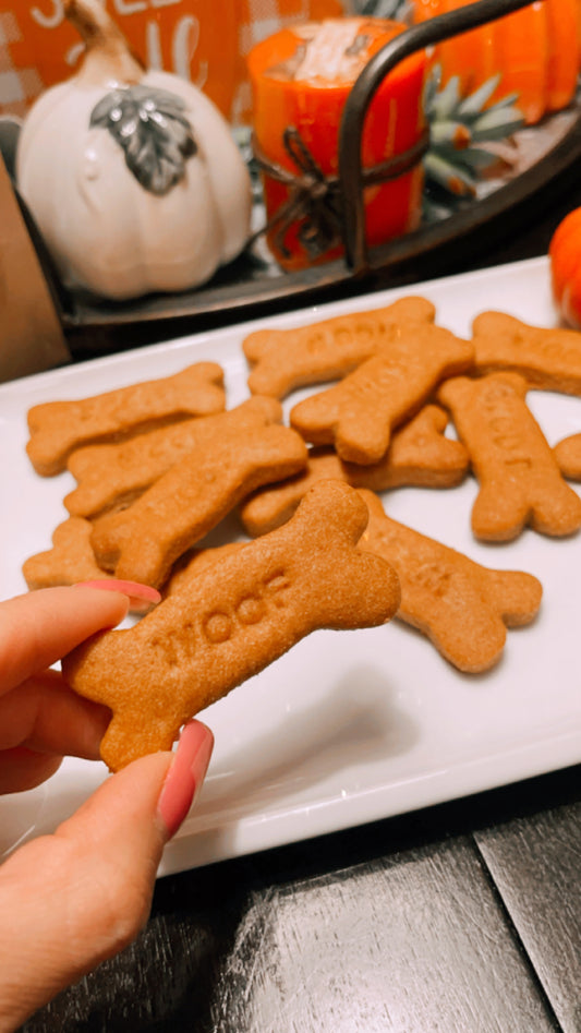 Pumpkin Peanut Butter Dog Biscuits - 3.5oz